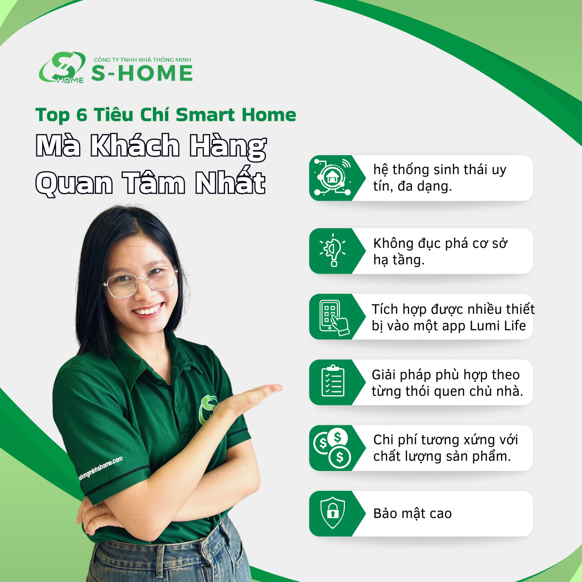 6 Tiêu chí smarthome mà khách hàng quan tâm nhất