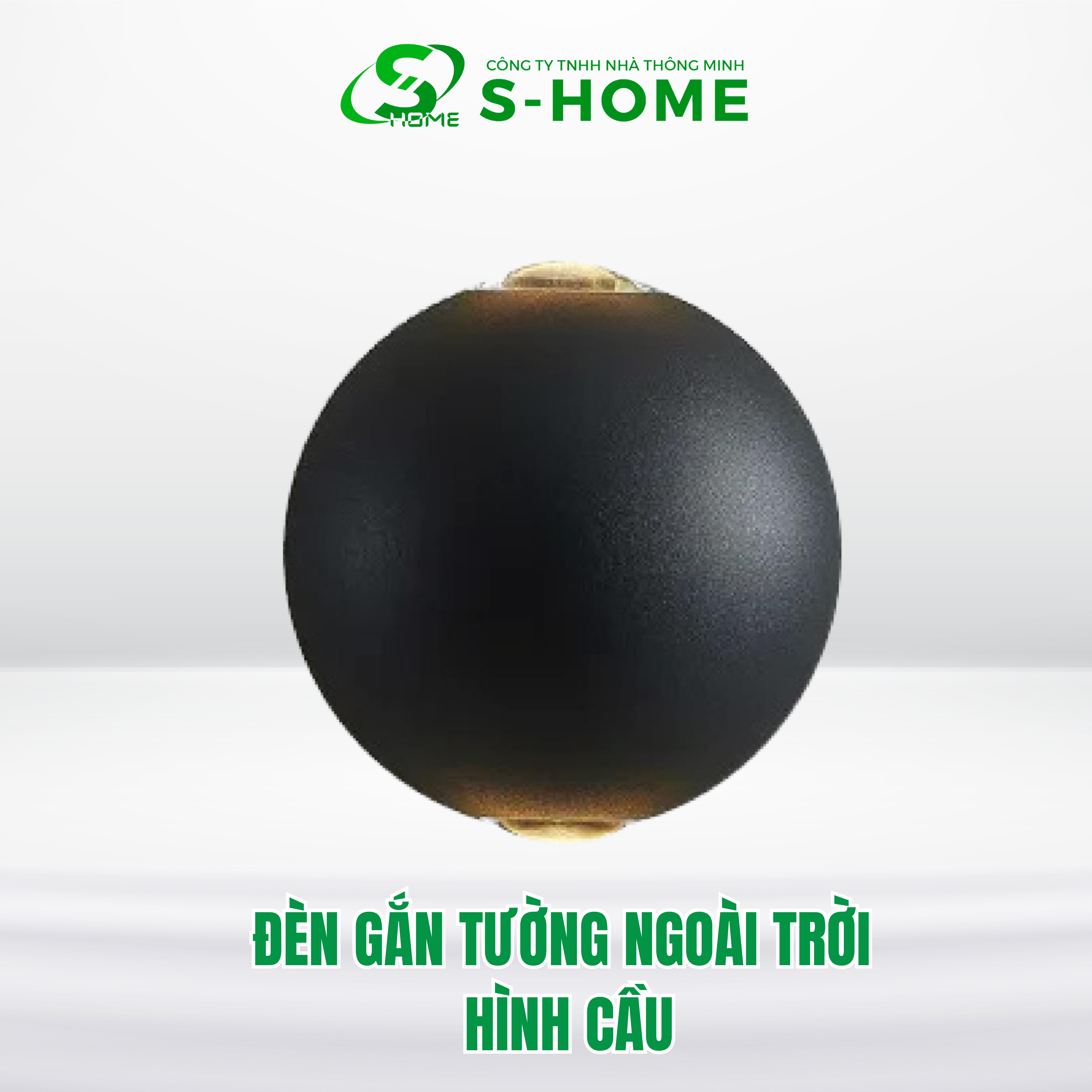 ĐÈN GẮN TƯỜNG NGOÀI TRỜI HÌNH CẦU 2*3W